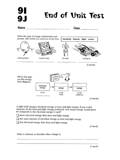 Page 5 of 6. . Exploring science end of unit test